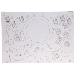 Placemats Kleurboek Sinterklaas, 12st.