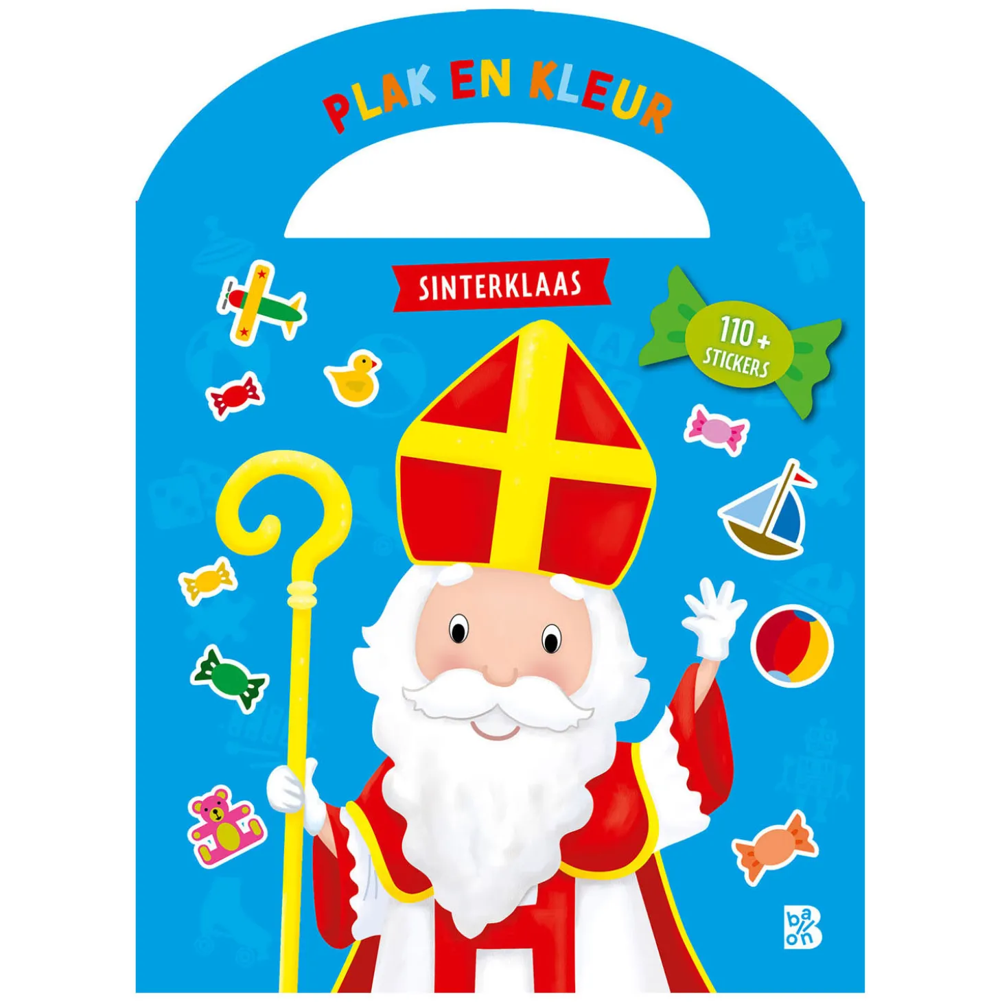 Plakken en kleuren Sinterklaas - 110 Stickers