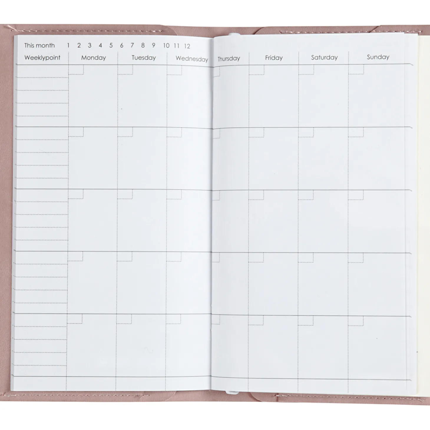 Planner Bulletjournal Roze