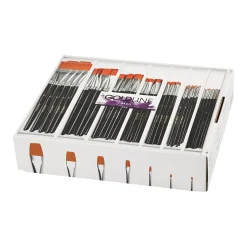 Platte Penselen - 7 maten, 84st.