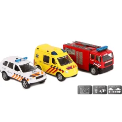 2-Play Die-cast Hulpdienst Voertuigen NL met Licht en Geluid