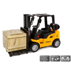 2-Play Die-cast Vorkheftruck met Licht en Geluid, 14cm