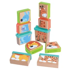 Play Houten Blokpuzzel Dieren, 20dlg.