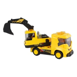 2-Play Werkvoertuig Graafmachine Frictie met Licht en Geluid