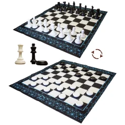 Playfun MEGA Schaak- en Damspel - Geschikt voor buiten