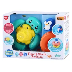 Playgo Badspeelgoed Stapel en Drijvende Zeedieren - 4dlg.