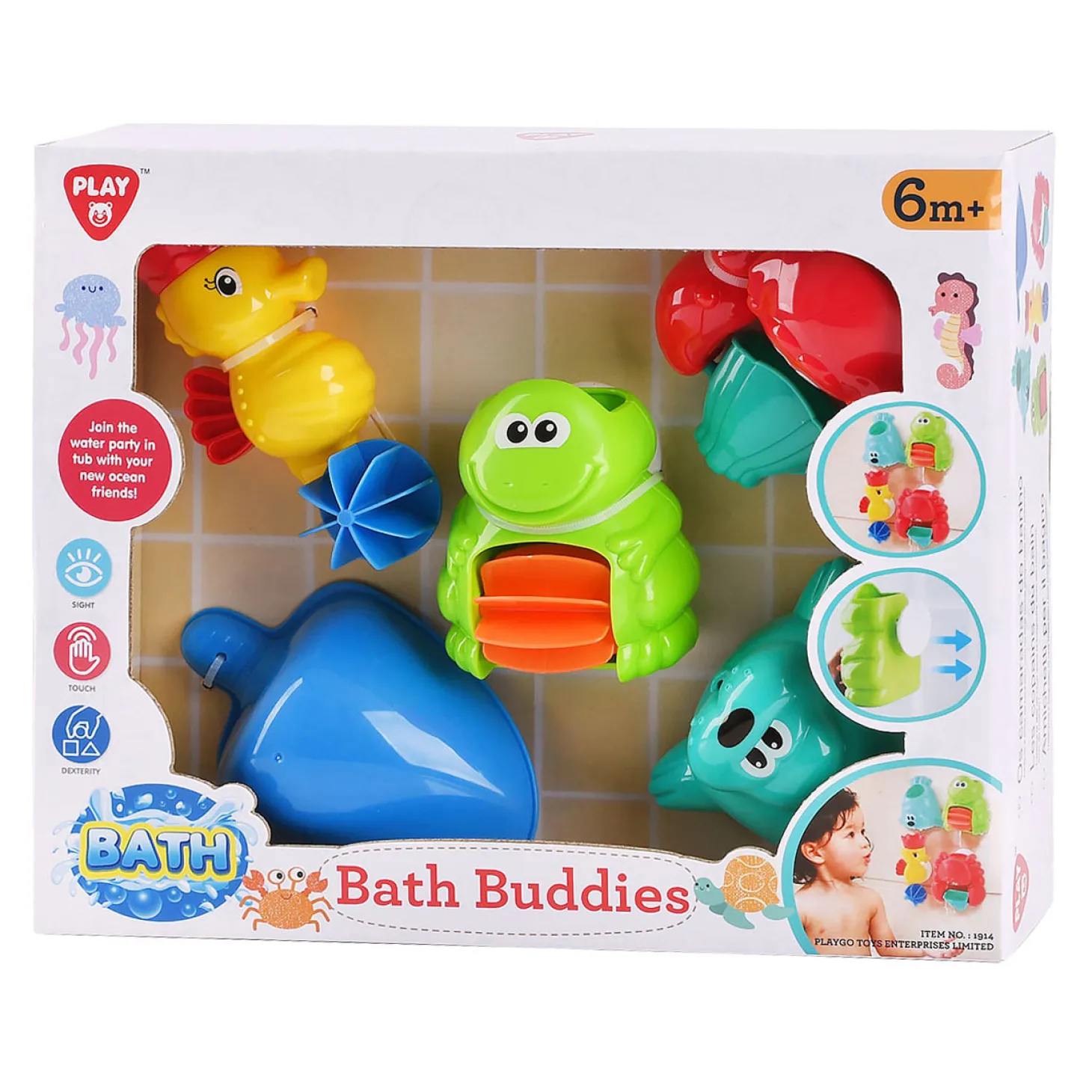 Playgo Badvriendjes Zeedieren - 5dlg.