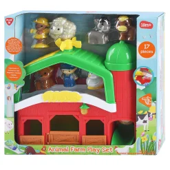 Playgo Boerderij met Dieren Speelset - 17dlg.
