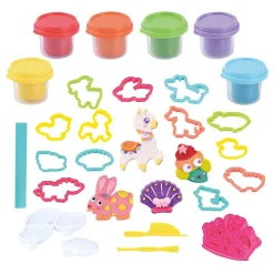 Playgo Boerderijdieren Kleiset - 6 Kleipotjes