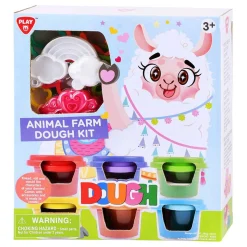 Playgo Boerderijdieren Kleiset - 6 Kleipotjes