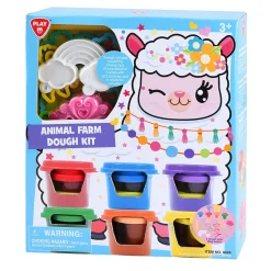 Playgo Boerderijdieren Kleiset - 6 Kleipotjes