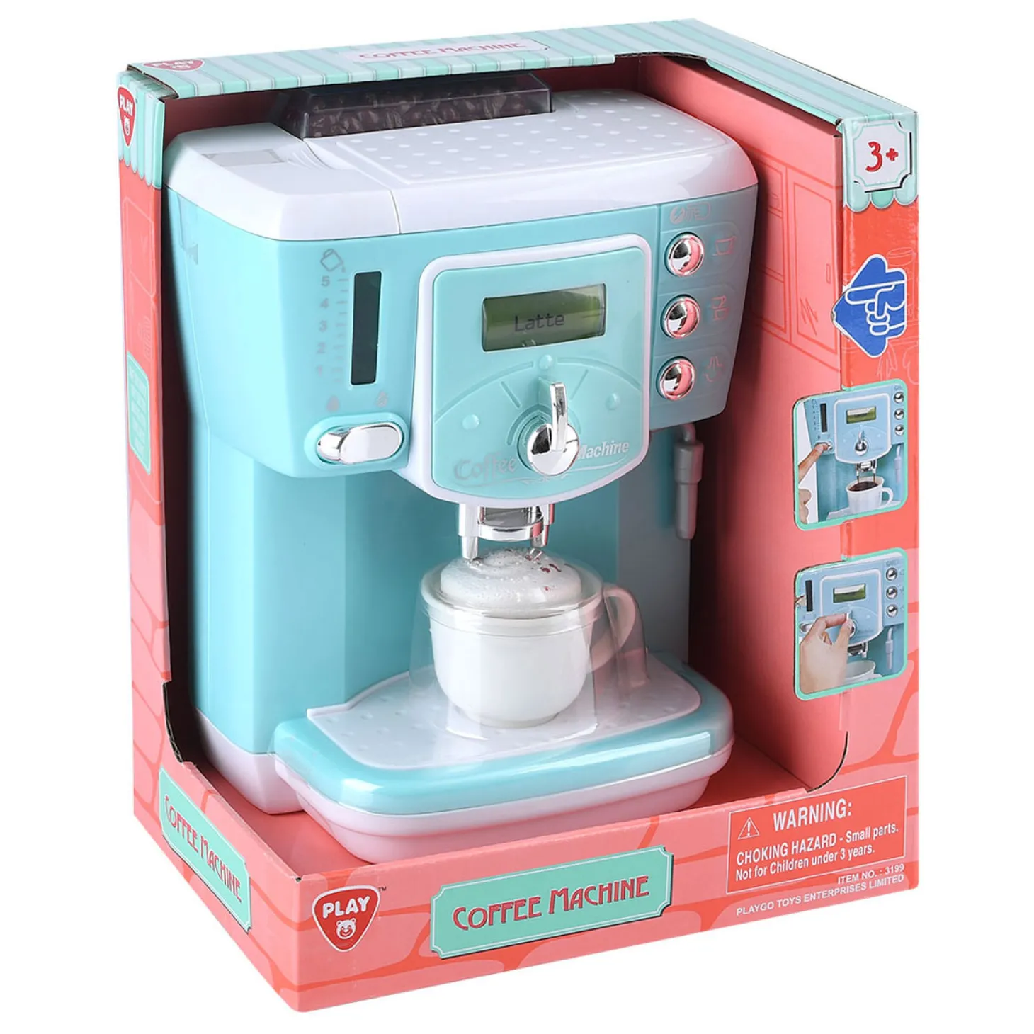 Playgo Bonen Koffiemachine Blauw Deluxe