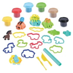 Playgo Dieren Eiland Kleiset - 6 Kleipotjes