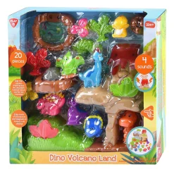 Playgo Dino's met Vulkaan Speelset - 20dlg.