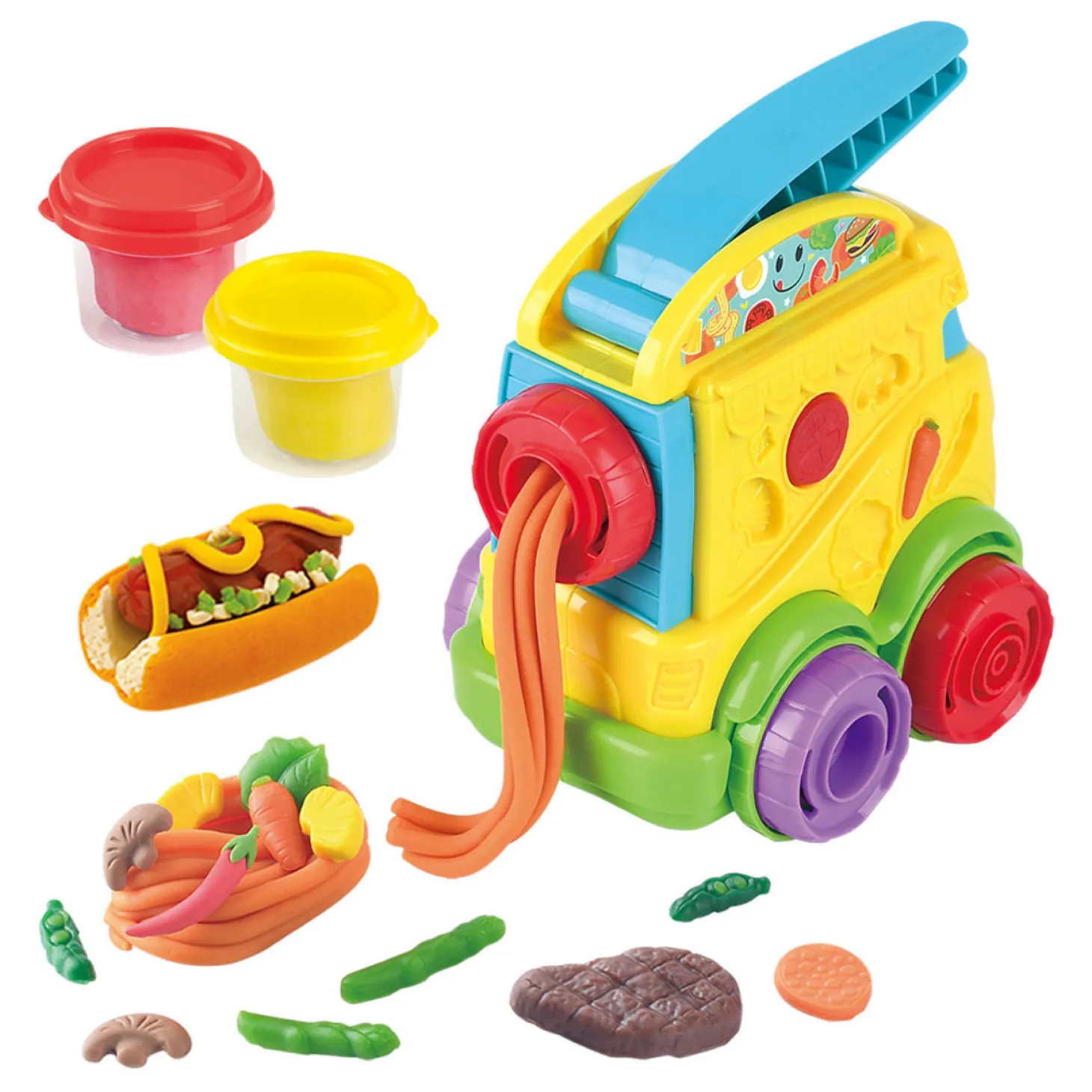 Playgo Foodtruck Kleiset - 2 Kleipotjes