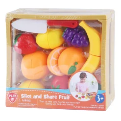 Playgo Gesneden Speelfruit in Kratje - 11dlg.