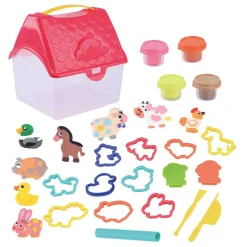 Playgo Kleine Boerderij Kleiset - 4 Kleipotjes