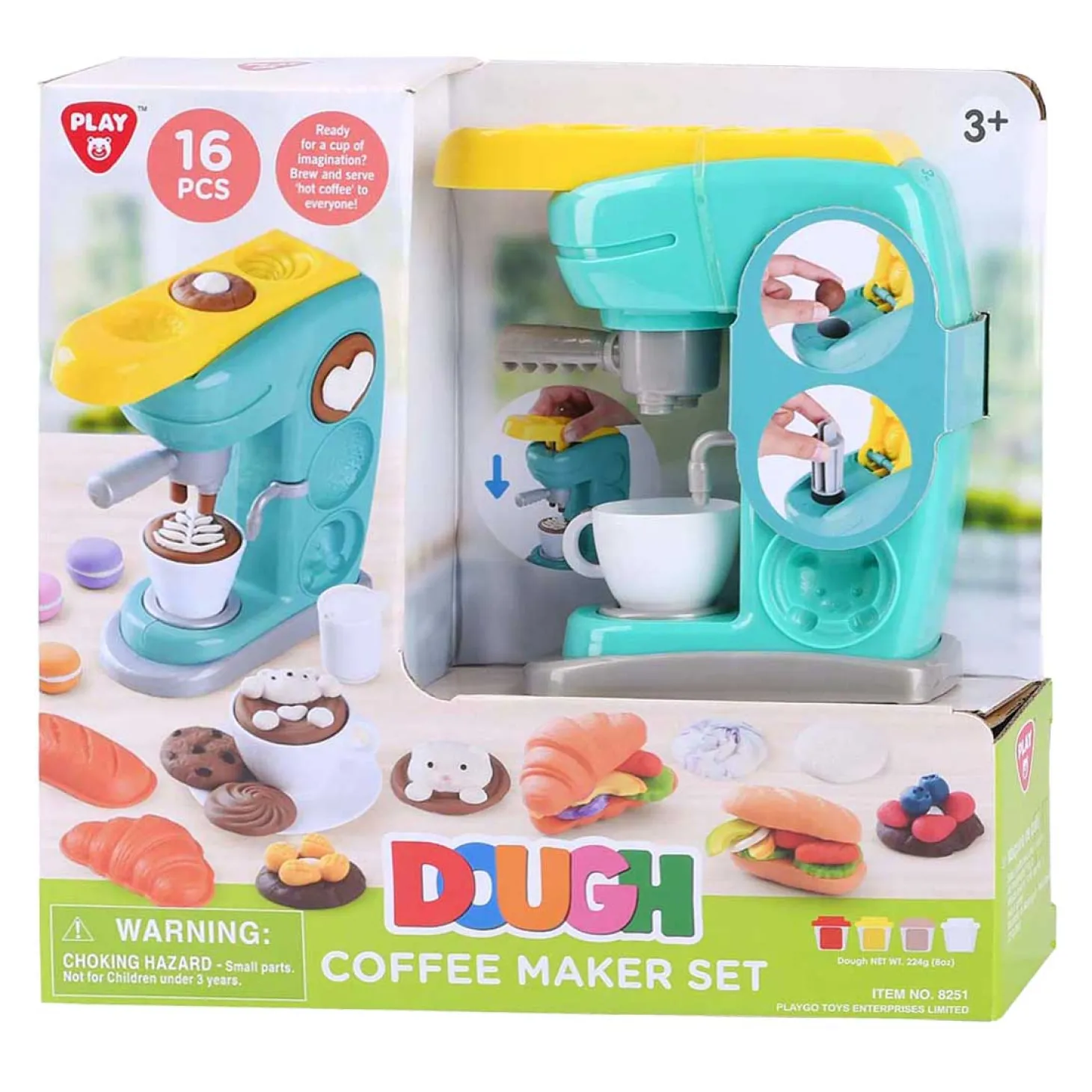 Playgo Koffiezetapparaat Kleiset - 4 Kleipotjes