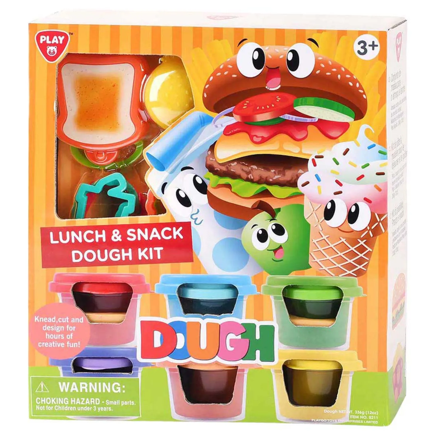 Playgo Lunch en Snoep Kleiset - 6 Kleipotjes