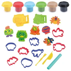 Playgo Monster Bende Kleiset - 6 Kleipotjes