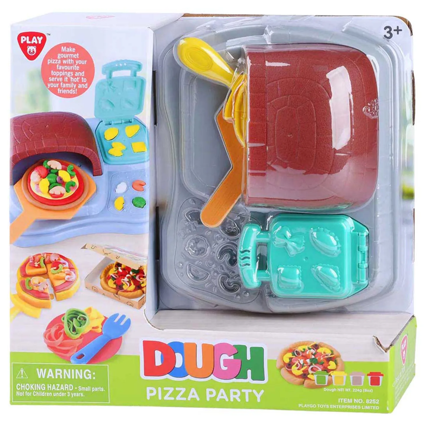 Playgo Pizza Feest Kleiset - 4 Kleipotjes