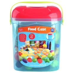 Playgo Speelgoed Eten in Opbergbox - 51dlg.