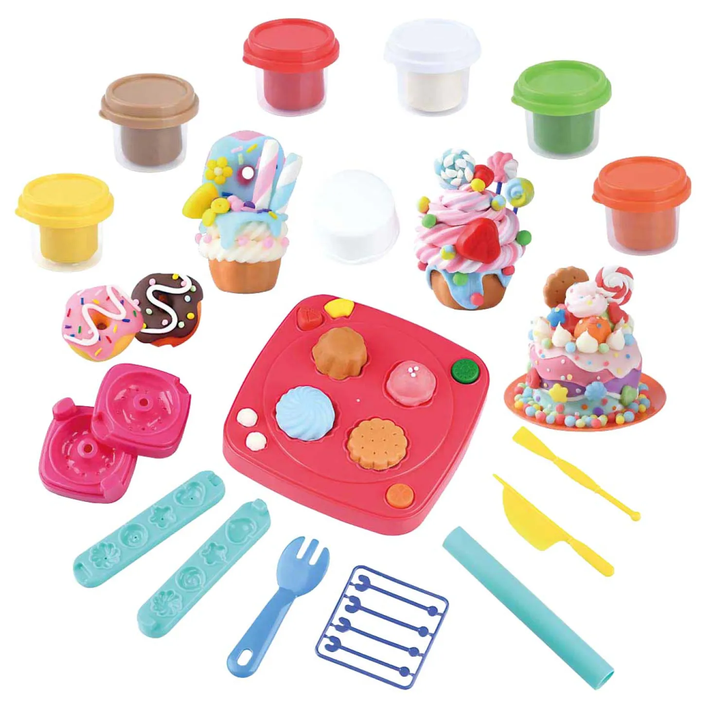 Playgo Toetjes Kleiset - 6 Kleipotjes