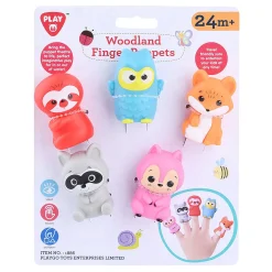 Playgo Vingerpoppetjes Bosdieren - 5st.