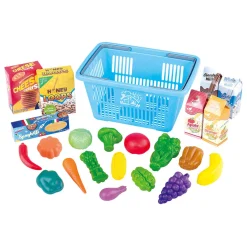 Playgo Winkelmandje met Boodschappen Speelset - 23dlg.
