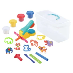 Playgo Workshop Koffer Kleiset - 4 Kleipotjes