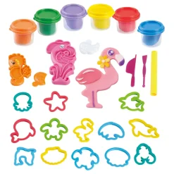 Playgo Zeedieren Kleiset - 6 Kleipotjes