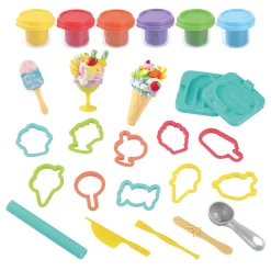 Playgo Zoetigheden IJsjes Kleiset - 6 Kleipotjes