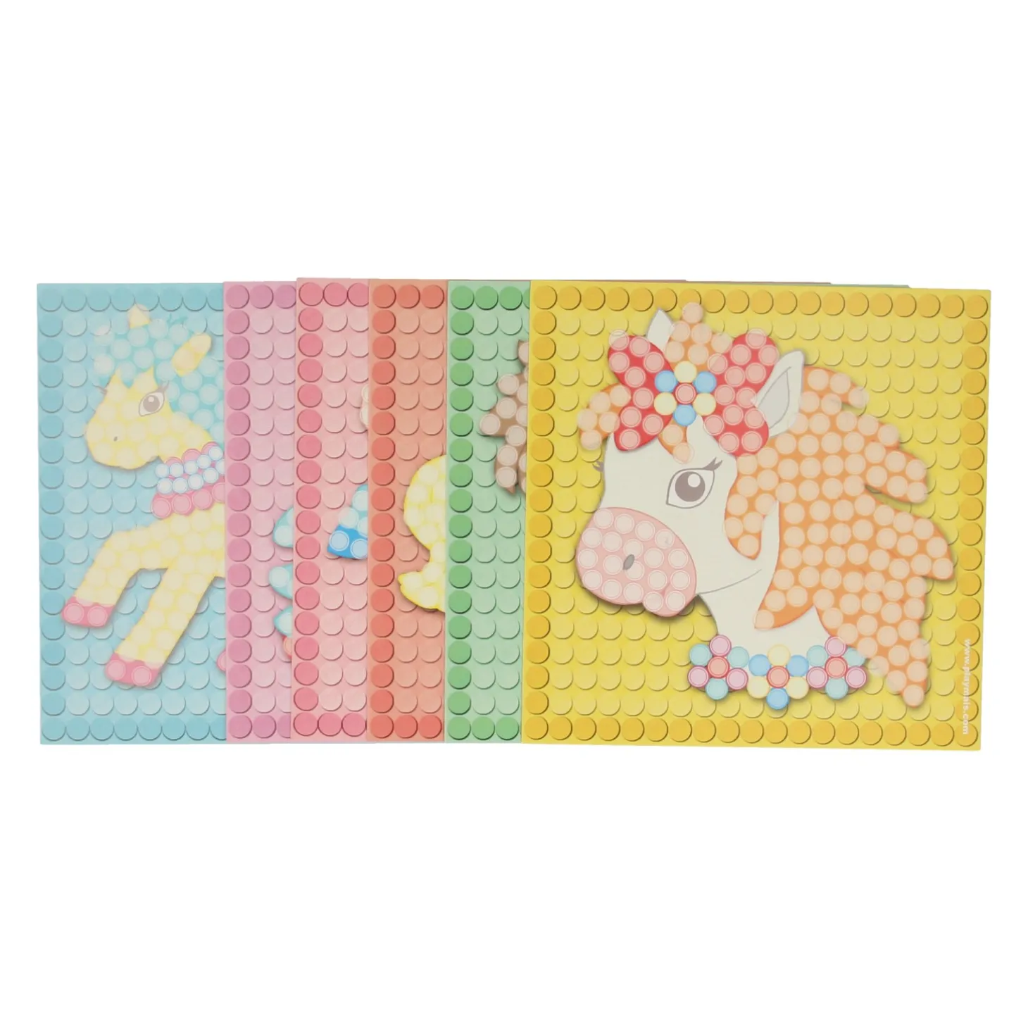 PlayMais Mosaic Kaarten Versieren, 24st.