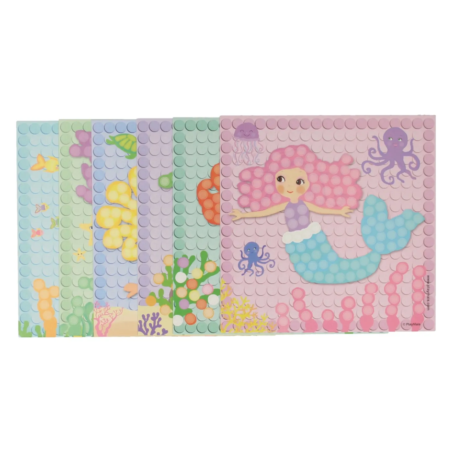 PlayMais Mosaic Kaarten Versieren, 24st.