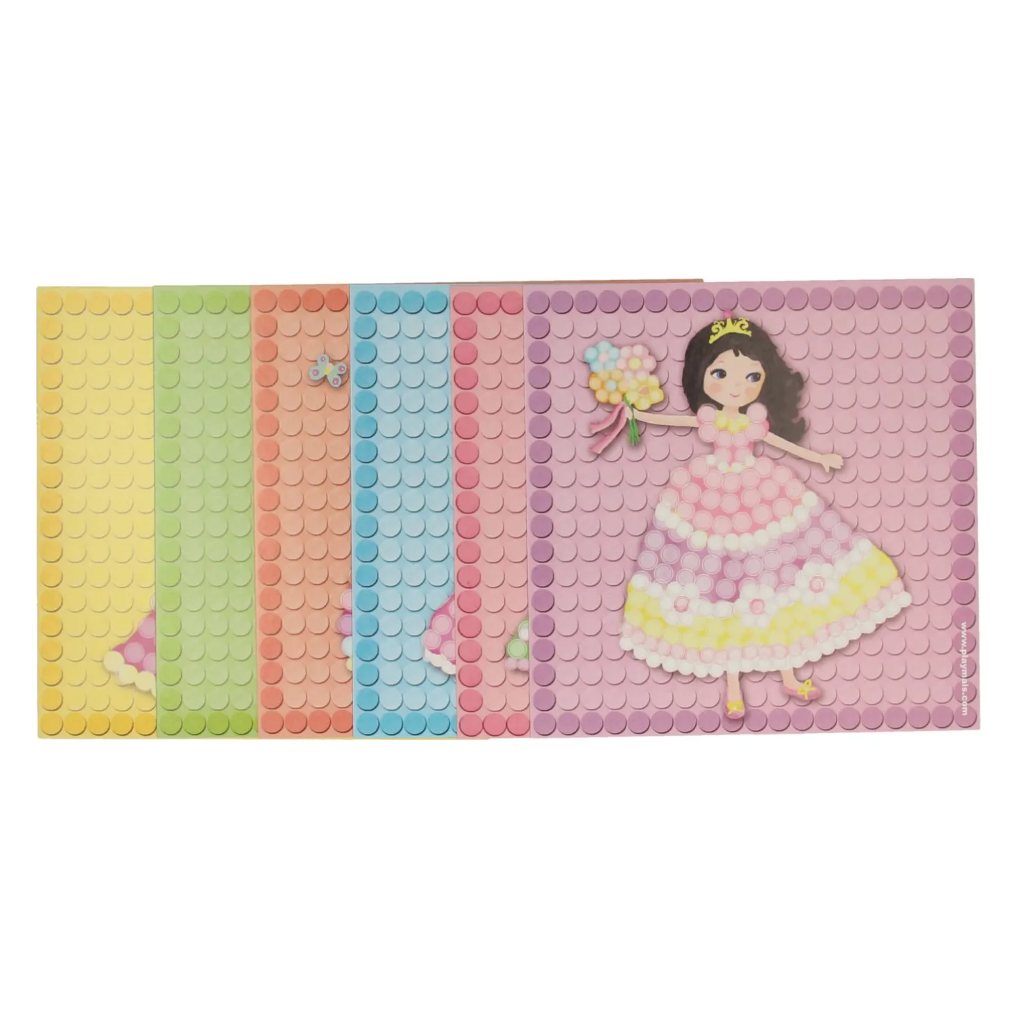 PlayMais Mosaic Kaarten Versieren, 24st.