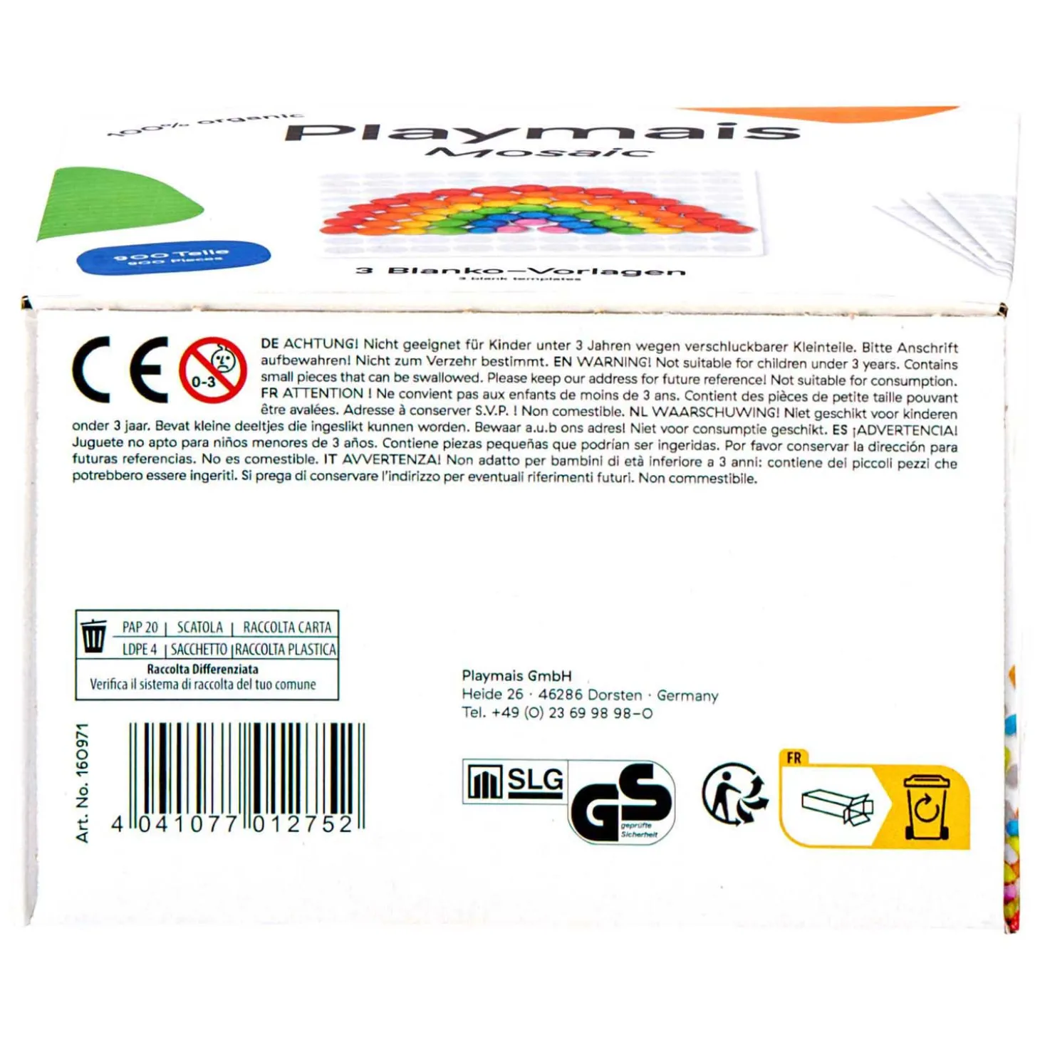 PlayMais Mosaic Knutselset - 900 Stukjes