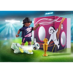 Playmobil Specials Voetbalster met Doelmuur - 70875