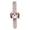Pluche Klaparmband Hondje Grijs