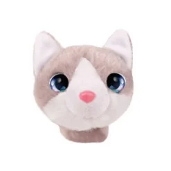 Pluche Klaparmband Katje Grijs