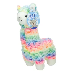 Pluche Regenboog Alpaca Knuffel - 28cm