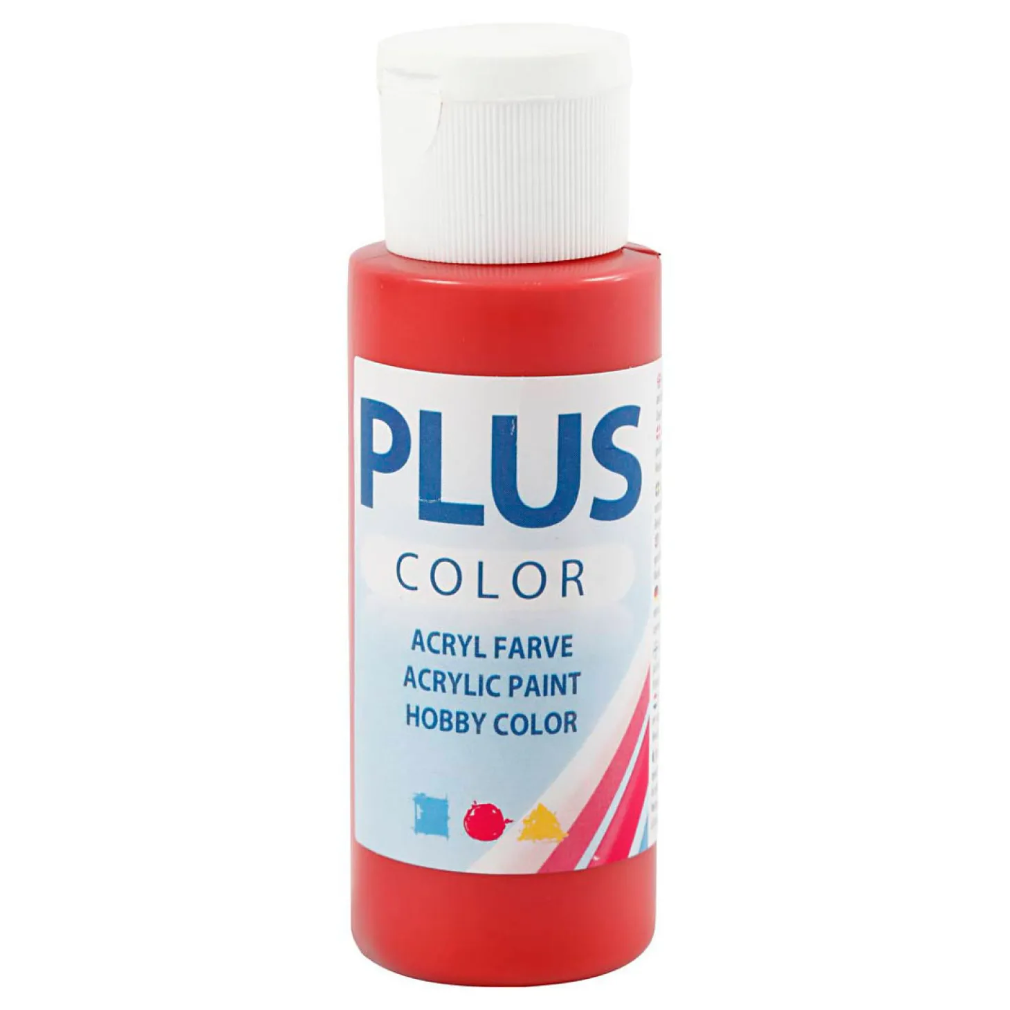 Plus Color Acrylverf Kerstrood, 60 ml