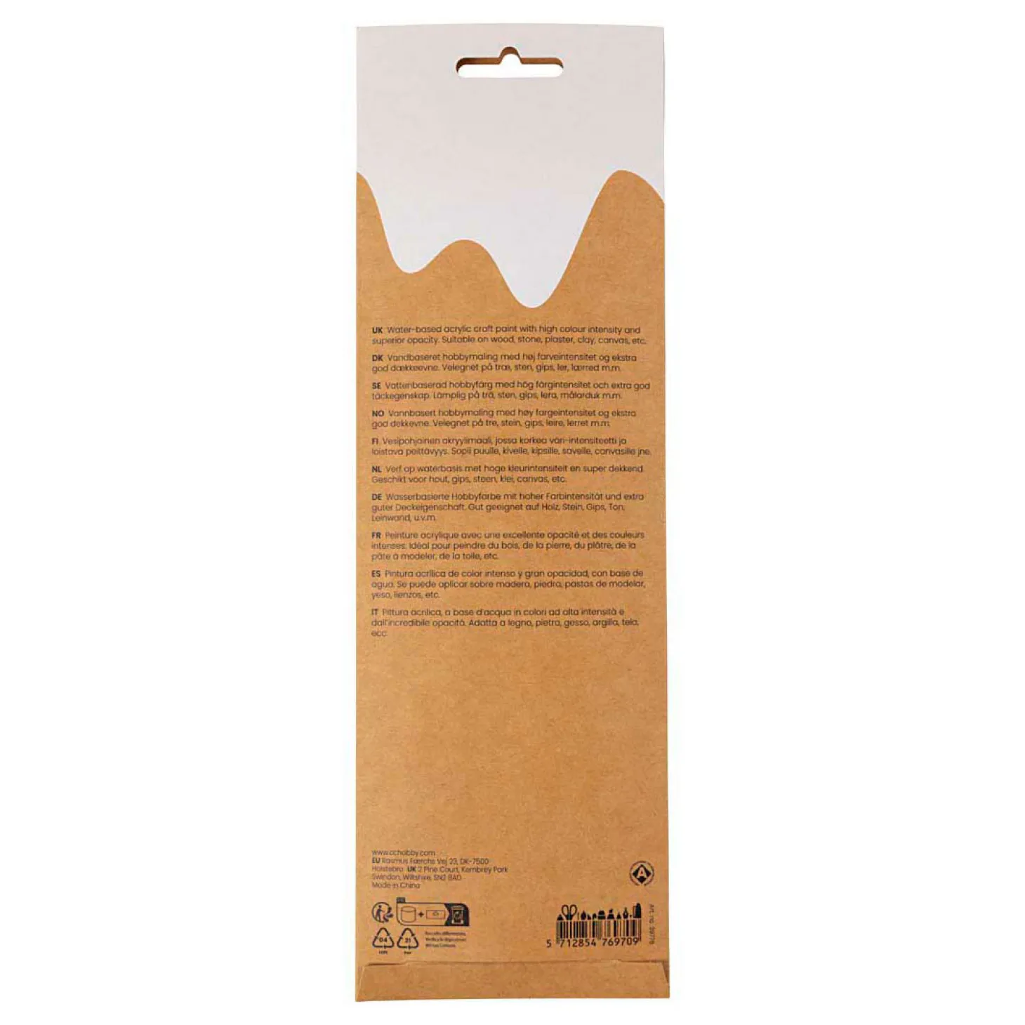 Plus Color Acrylverf Naturel Kleuren - 6x5ml.