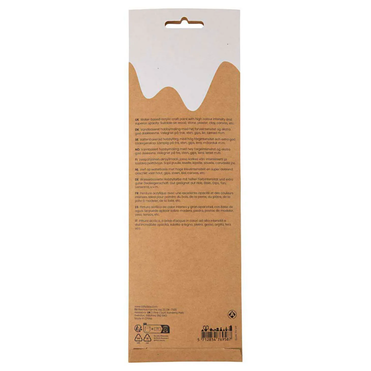 Plus Color Acrylverf Pastelkleuren - 6x5ml.