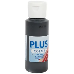 Plus Color Acrylverf Zwart, 60ml