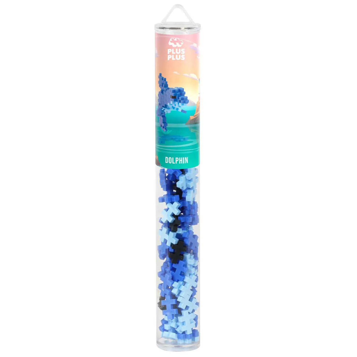 Plus-Plus Dolfijn Tube Bouwset, 100st.