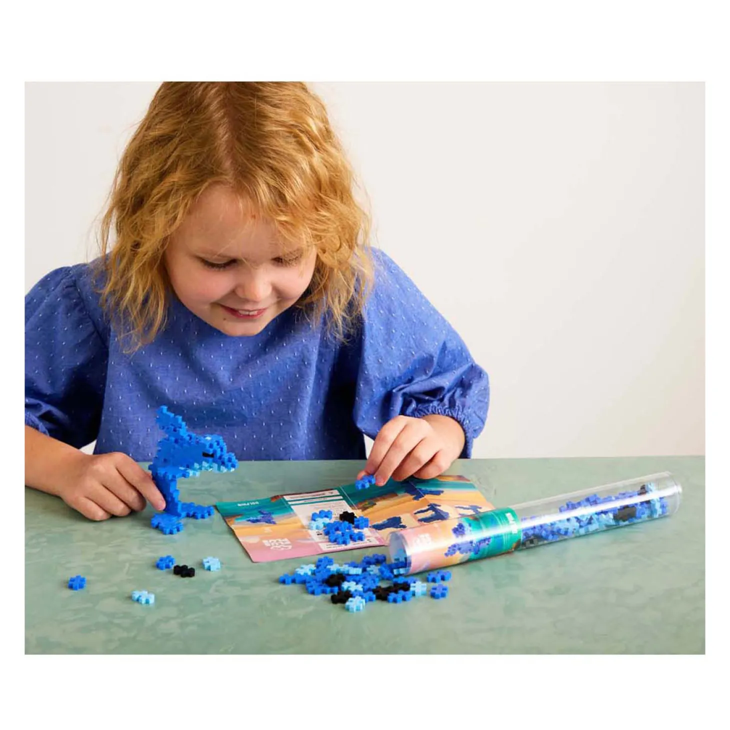 Plus-Plus Dolfijn Tube Bouwset, 100st.