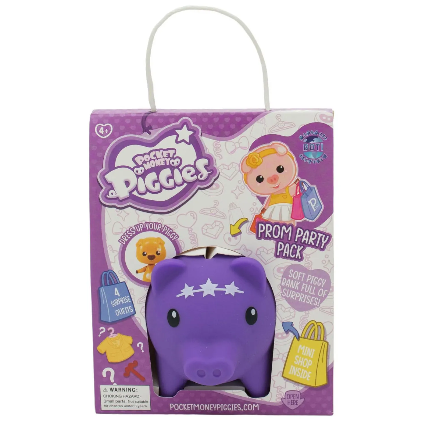 Pockey Money Piggies Speelfiguur met Spaarpot - Prom Party Pack