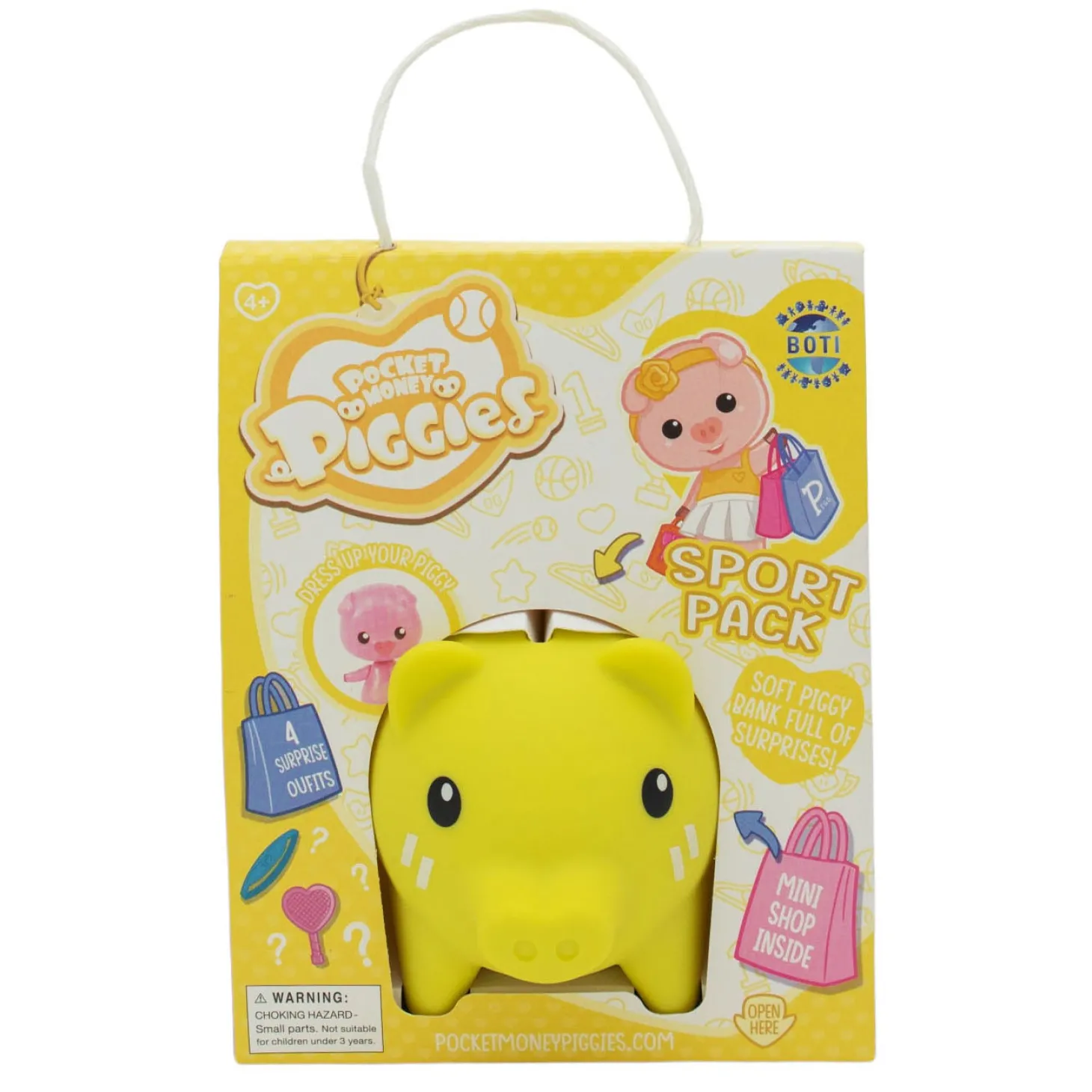 Pockey Money Piggies Speelfiguur met Spaarpot - Sports Pack