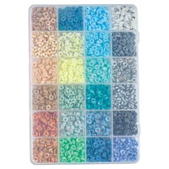 Polymeer Kralen Blauw-Groen Tinten