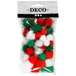 Pompoms Kerst, 48st.
